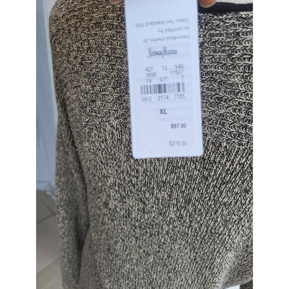 Eileen Fisher Hi-Lo V-Neck Knitted Box Top Sweater Size Xl - Picture 6 of 9